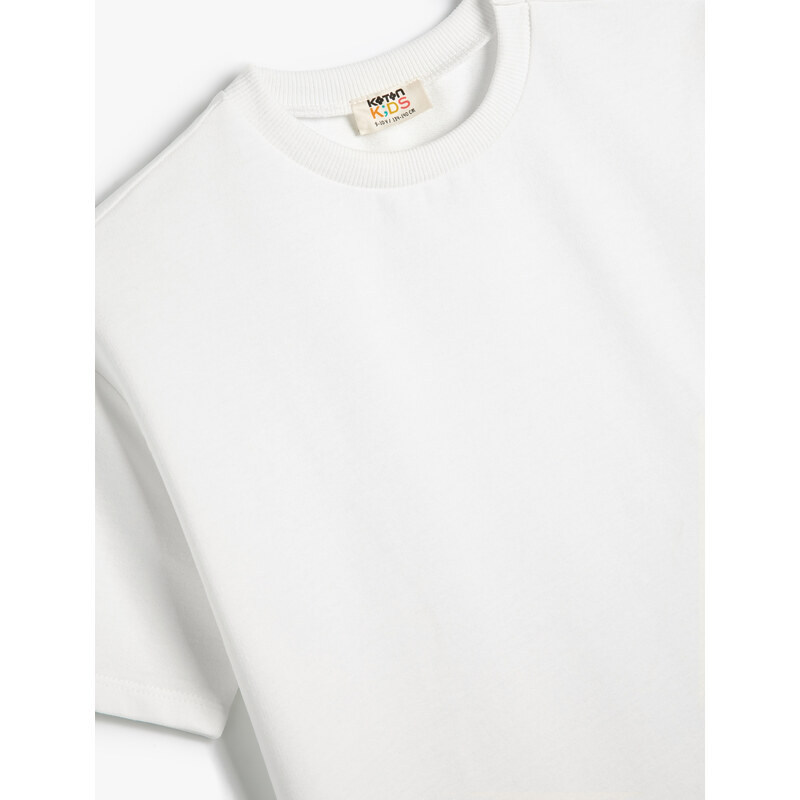 Koton Basic T-Shirt Short Sleeved Crew Neck