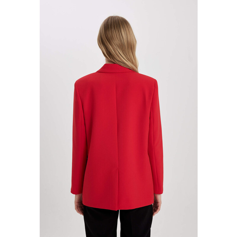 DEFACTO Oversize Fit Red Blazer Jacket