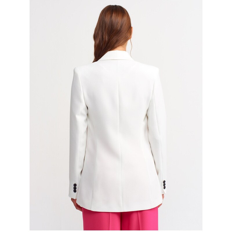 Dilvin 6921 Blazer Jacket-ecru