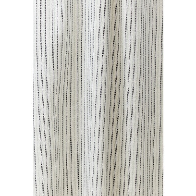 Trendyol Ecru Striped Pocket Detailed Linen Look Woven Skirt