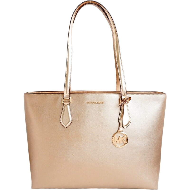 Michael Kors kabelka Sheila large MF pale gold zlatá