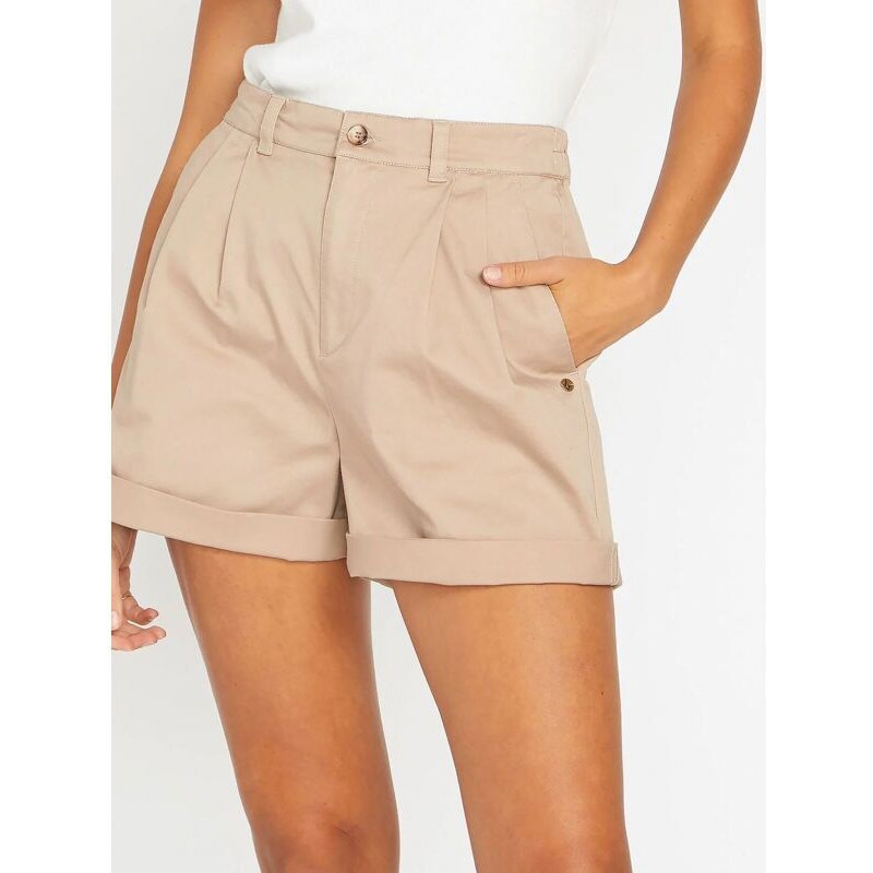 KRAŤASY VOLCOM Frochi Trouser WMS - béžová -