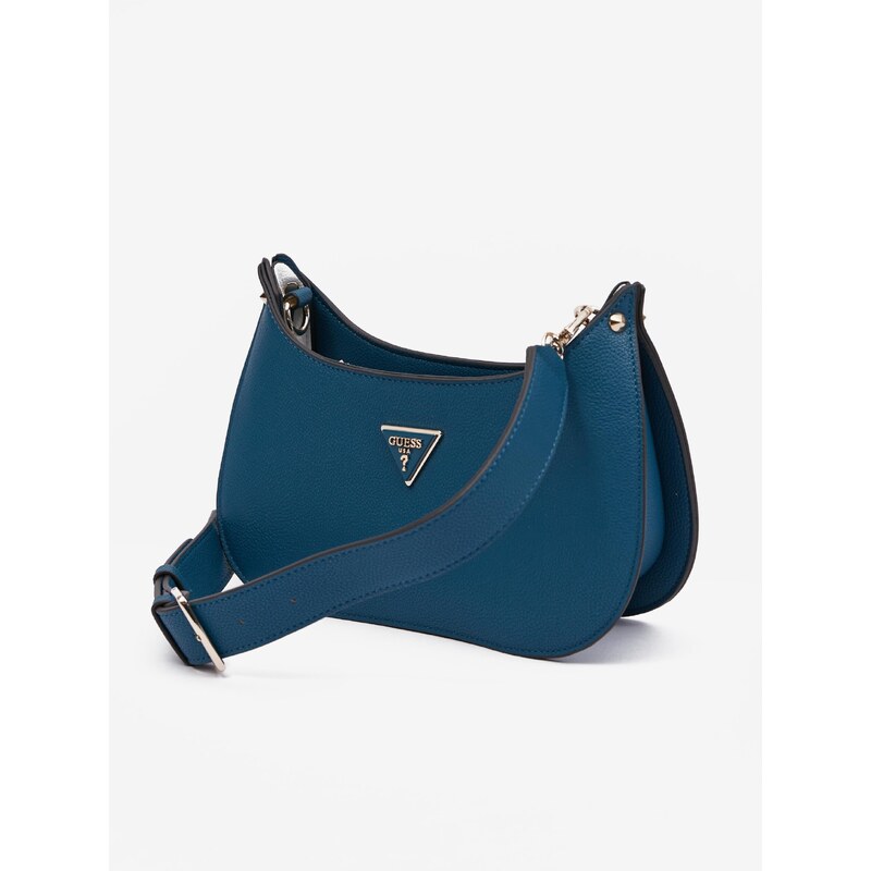 Modrá dámská kabelka Guess Meridian Mini - Dámské