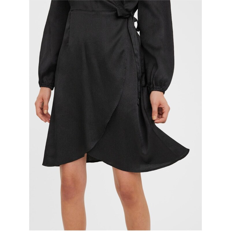 Černé dámské zavinovací šaty Vero Moda Sabi - Dámské