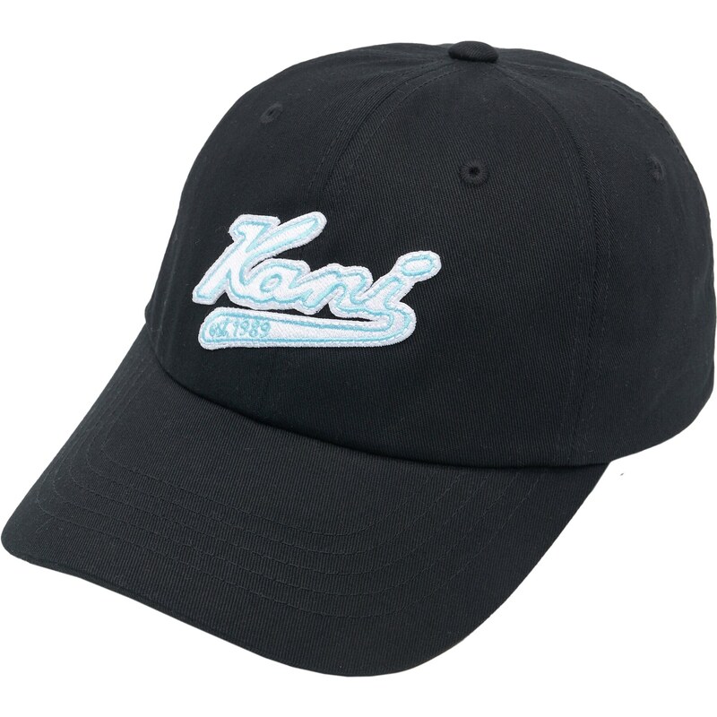 Karl Kani Kšiltovka Varsity aqua modrá / černá / bílá