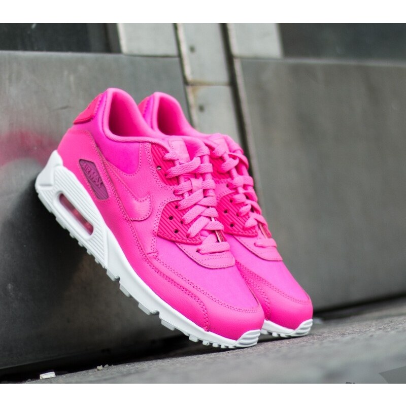 Nike Air Max 90 Leather GS Pink Pow/ White US 5
