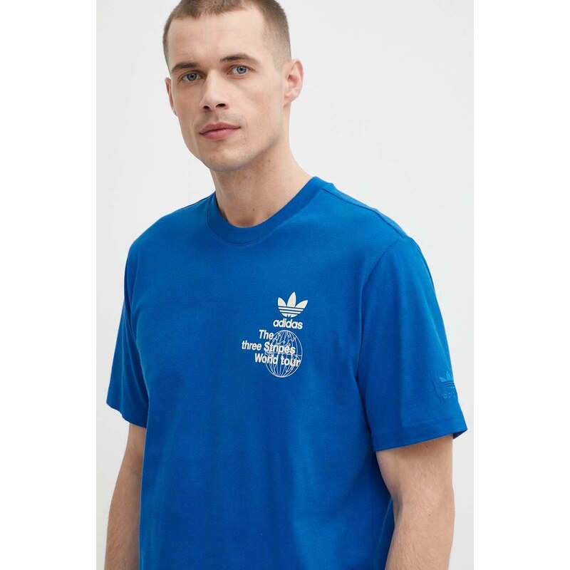 Bavlněné tričko adidas Originals s potiskem, IS0182