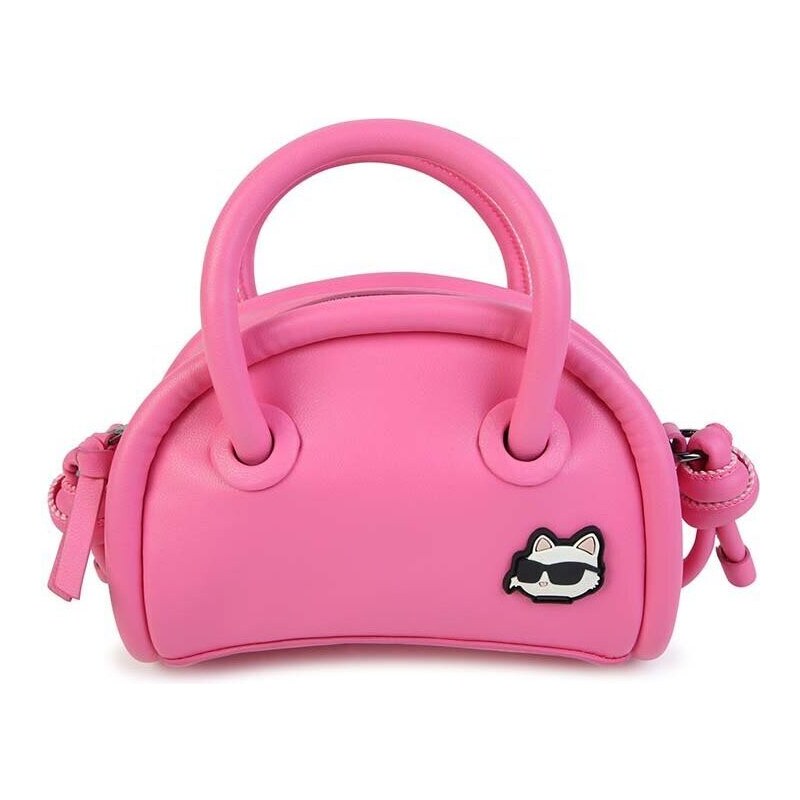 Dětská kabelka Karl Lagerfeld růžová barva
