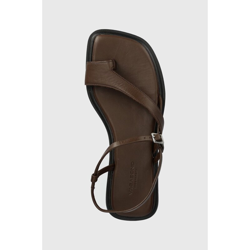 Kožené sandály Vagabond Shoemakers IZZY dámské, hnědá barva, 5513-001-35