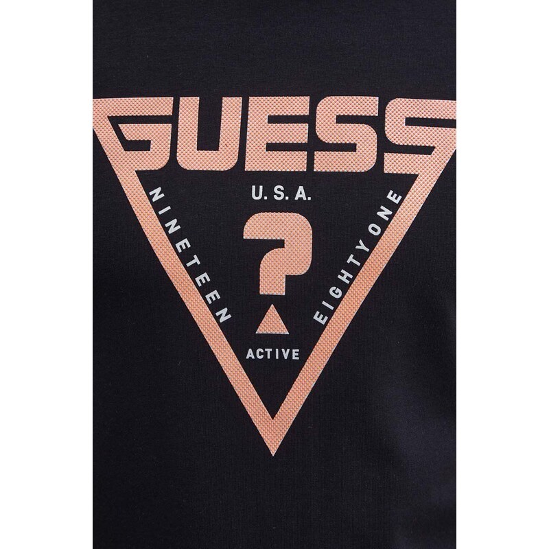 Tričko Guess QUEENCIE černá barva, s potiskem, Z4GI09 J1314