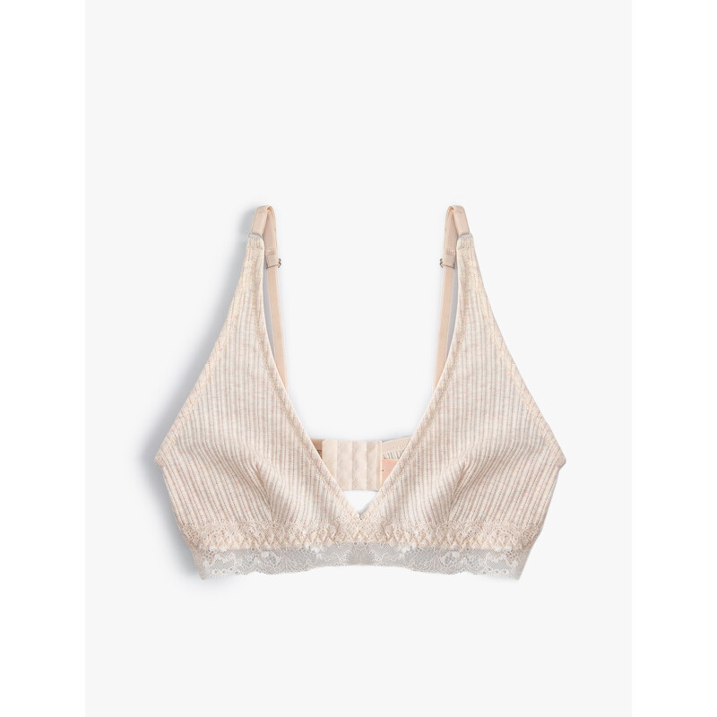 Koton Unpadded, Non-wired Bra with Lace