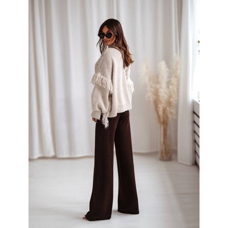 Ecru turtleneck with tassels Cocomore