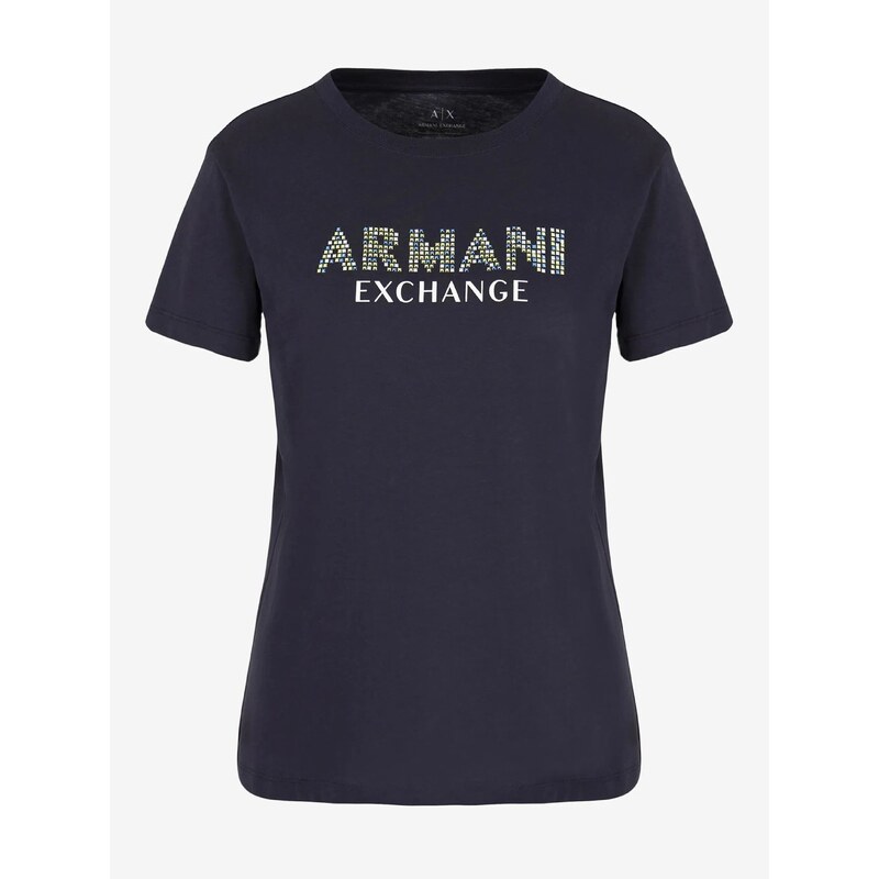 Tmavě modré dámské tričko Armani Exchange - Dámské