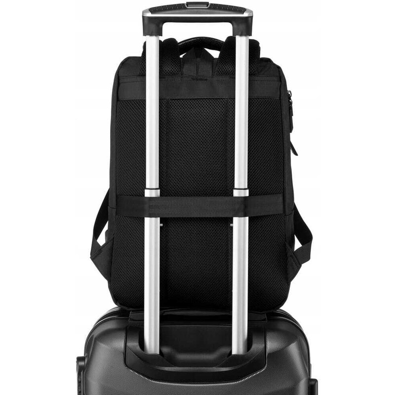 Funkční nepromokavý pevný batoh s USB Peterson PTN BP-01-9840 - černý