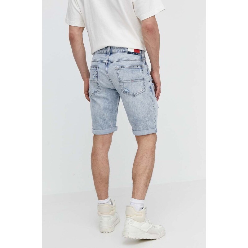 Džínové šortky Tommy Jeans pánské, DM0DM18796