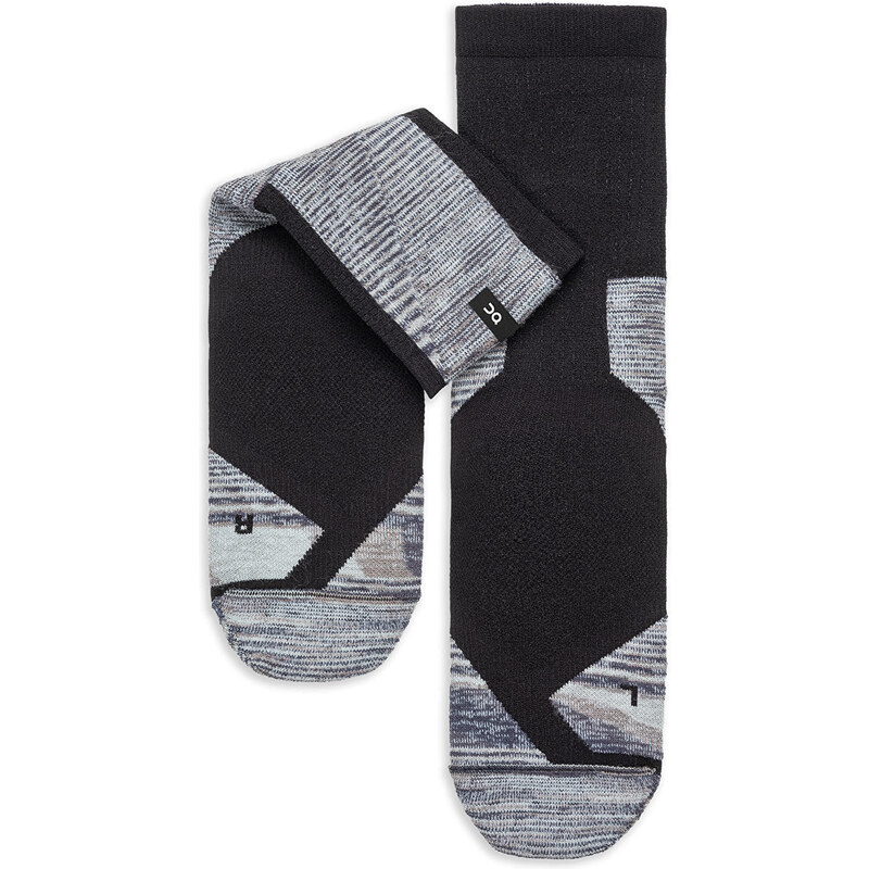 Ponožky On Explorer Merino Sock Black/ Glacier 40-41