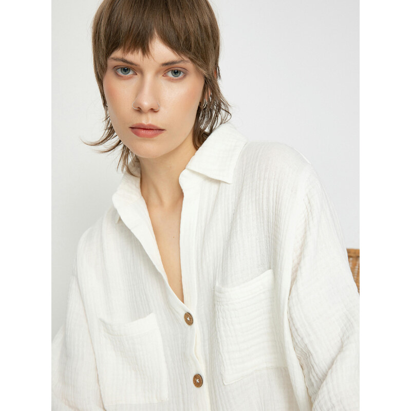 Billabong Swell Blouse (salt crystal)bílá