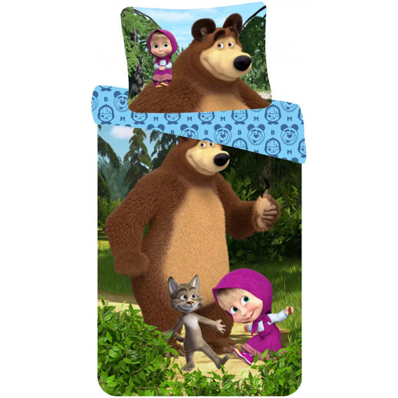 Masha and the Bear Bavlněné povlečení Máša a Medvěd