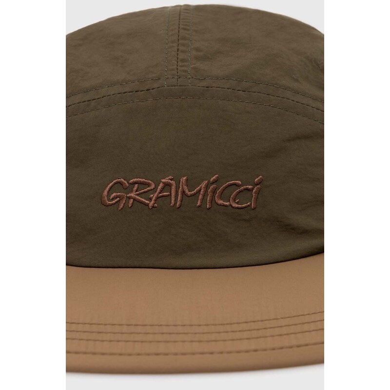 Kšiltovka Gramicci Nylon Cap zelená barva, s aplikací, G4SA.016