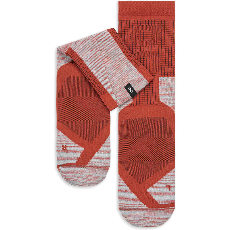 Ponožky On Explorer Merino Sock Chili/ Red 42-43