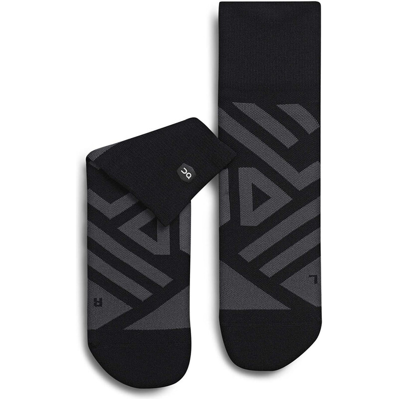 Ponožky On Performance Mid Sock Black/ Shadow 48-49