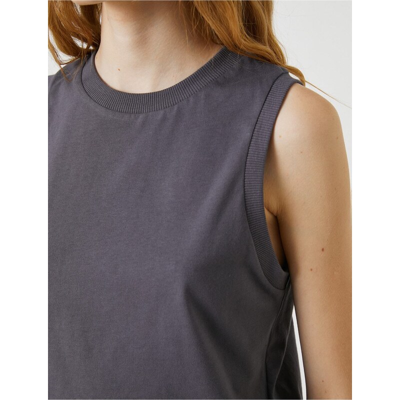 Koton Crop Singlets Cotton Crewneck Sleeveless