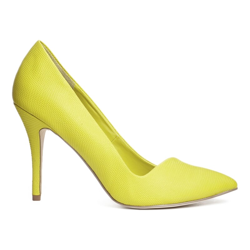 ALDO Yellow High Heeled Pointed Court Shoes - Yellow