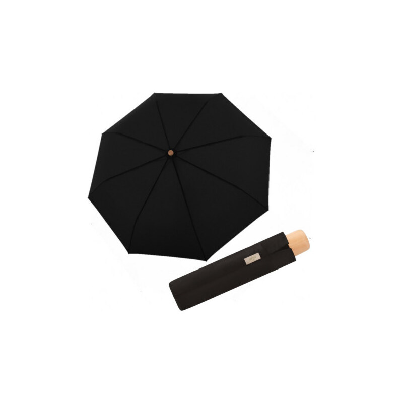 Doppler Nature Mini uni simple black FSC - EKO deštník