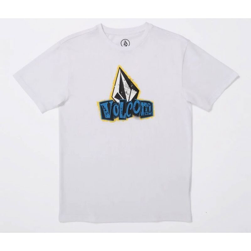 Volcom TRIKO VOCOM Sticker Stamp S/S KIDS - bíá -