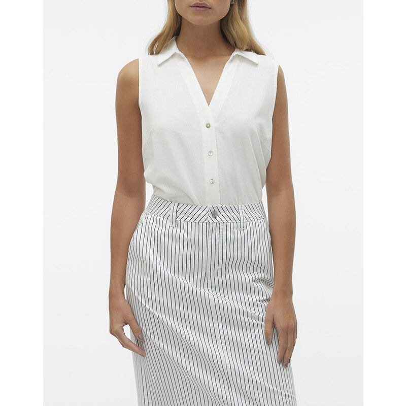 VERO MODA VMMYMILO SL V-NECK SHIRT WVN GA