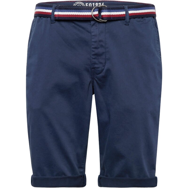 BLEND Chino kalhoty námořnická modř / ohnivá červená / bílá