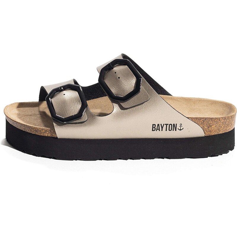 Bayton Pantofle Japet zlatá / černá 94240647