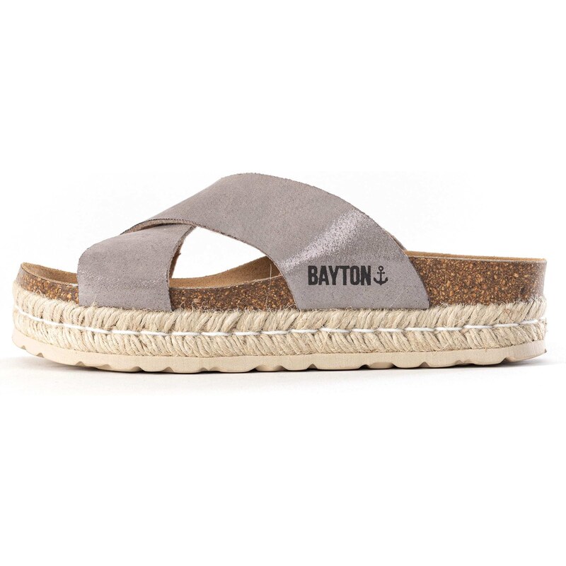 Bayton Pantofle Penelope šedá / černá