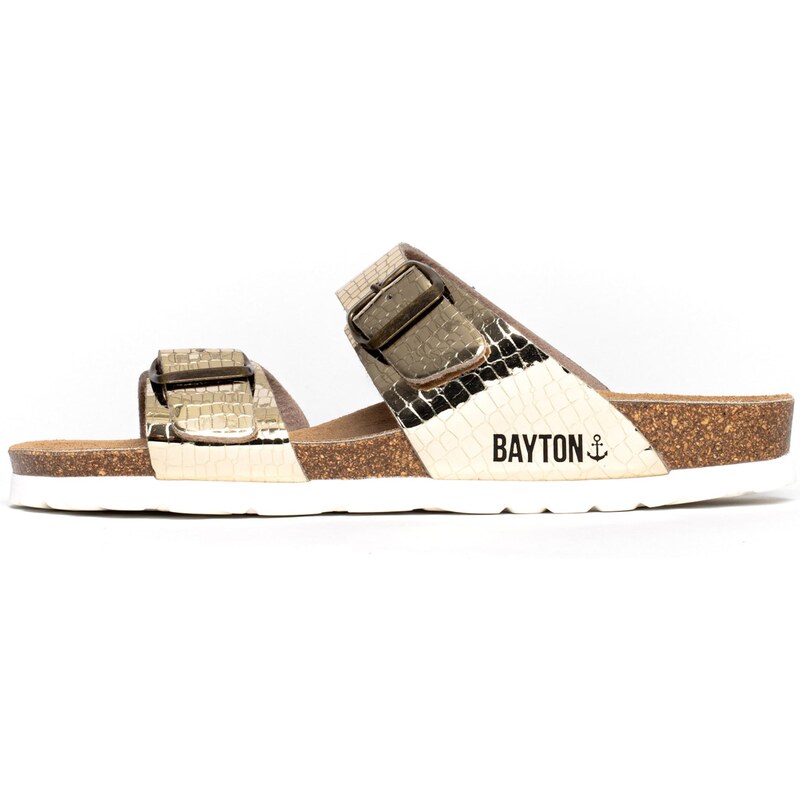 Bayton Sandály Marbella světle hnědá / zlatá / černá / bílá