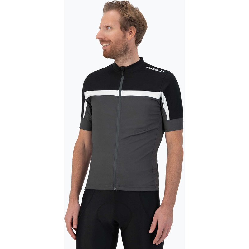 Pánský cyklistický dres Rogelli Course black/grey/white