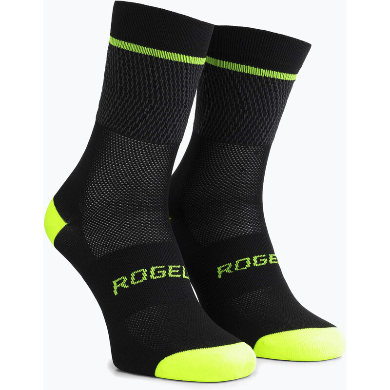 Cyklistické ponožky Rogelli Hero II yellow/grey/black