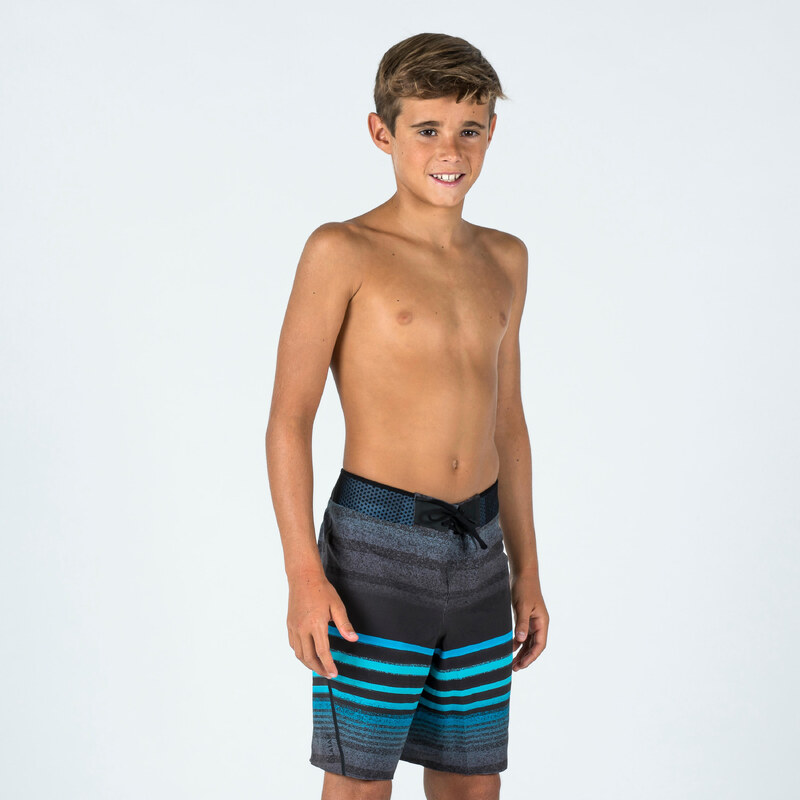 DECATHLON Chlapecké surfařské kraťasy 900 Stripy 91430146