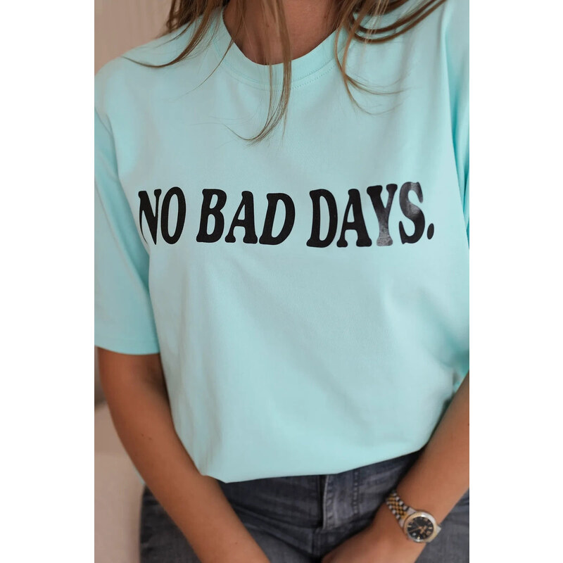 K-Fashion Bavlněná halenka No Bad Days mincovna
