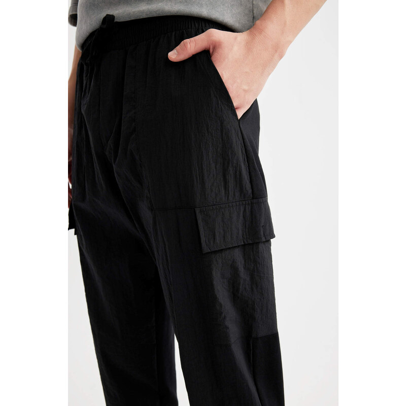 DEFACTO Regular Fit With Cargo Pocket Thin Sweatshirt Fabric Sweatpants