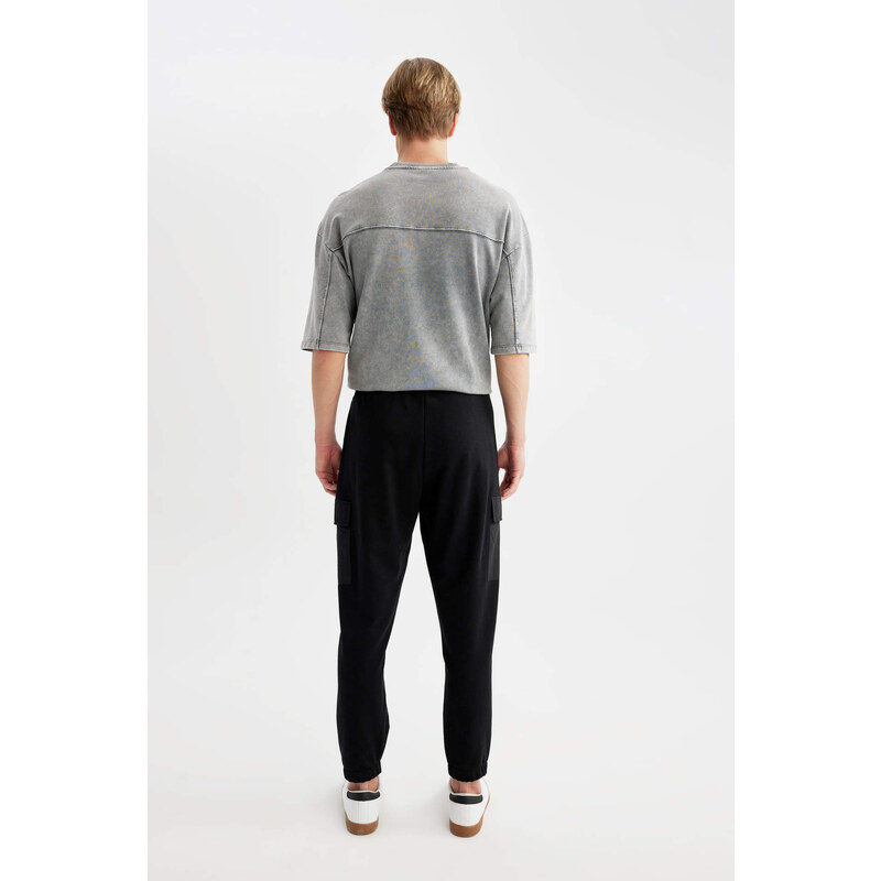 DEFACTO Regular Fit With Cargo Pocket Thin Sweatshirt Fabric Sweatpants