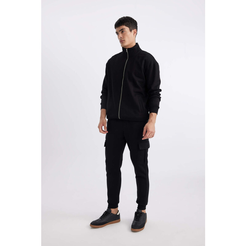 DEFACTO Slim Fit Rib Hem With Cargo Pocket Sweatpants