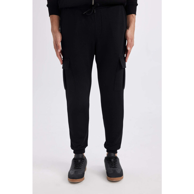 DEFACTO Slim Fit Rib Hem With Cargo Pocket Sweatpants