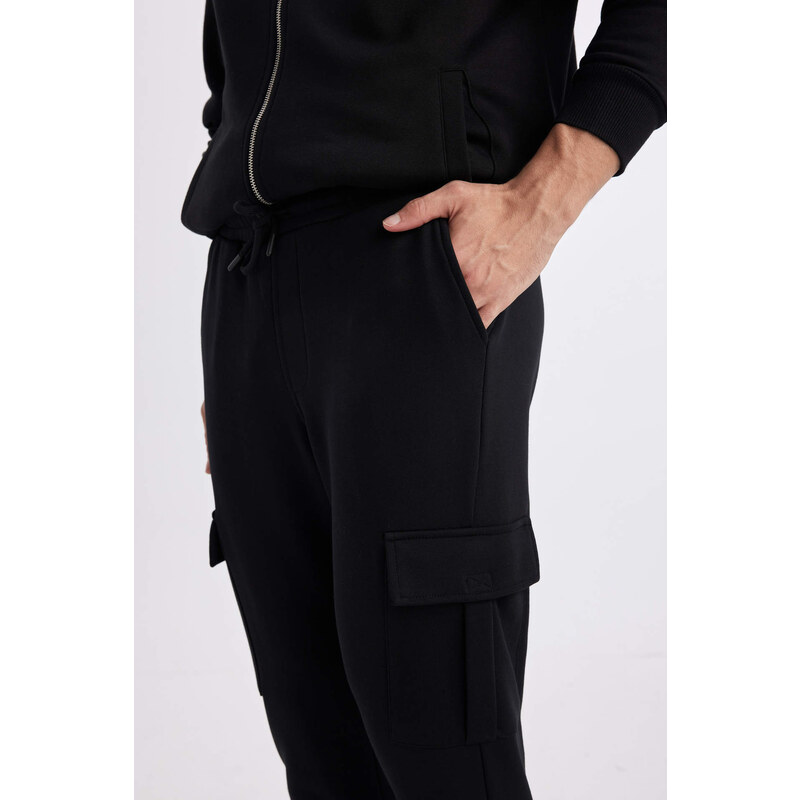 DEFACTO Slim Fit Rib Hem With Cargo Pocket Sweatpants