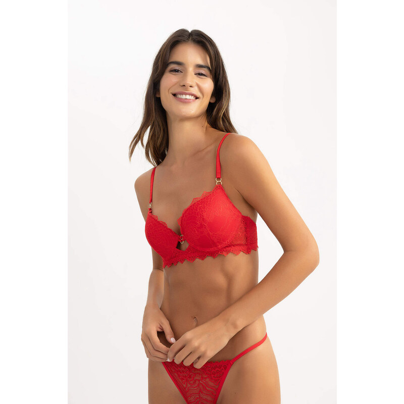 DEFACTO Fall In Love Lace Push Up Bra