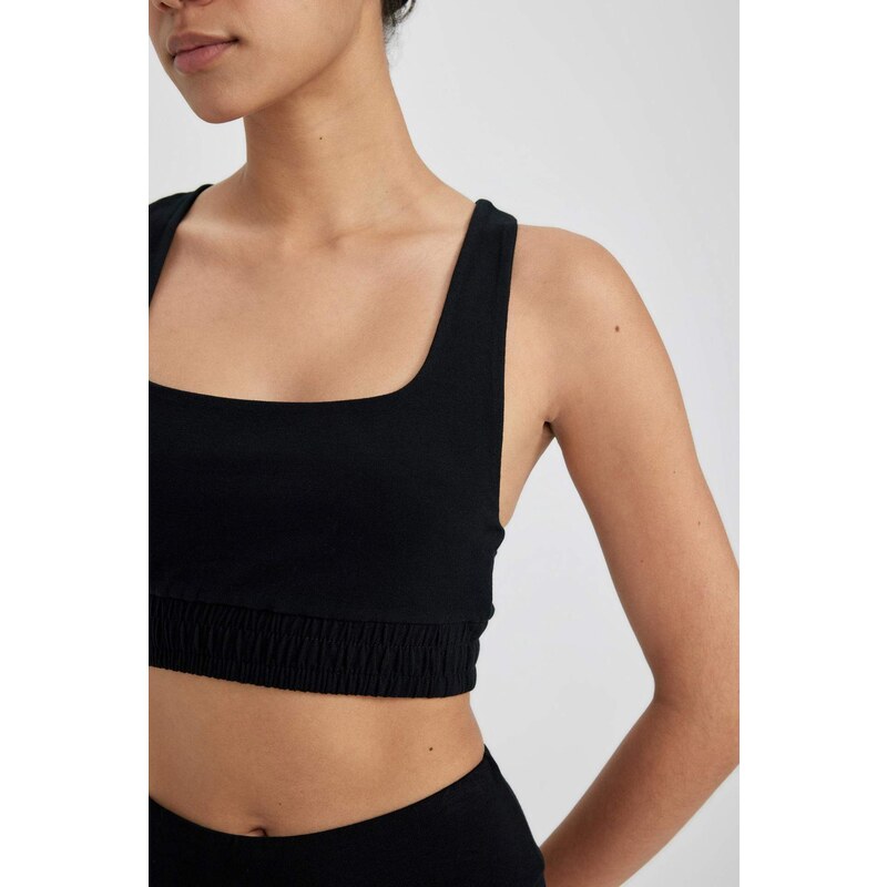 DeFactoFit Crew Neck Sports Bra