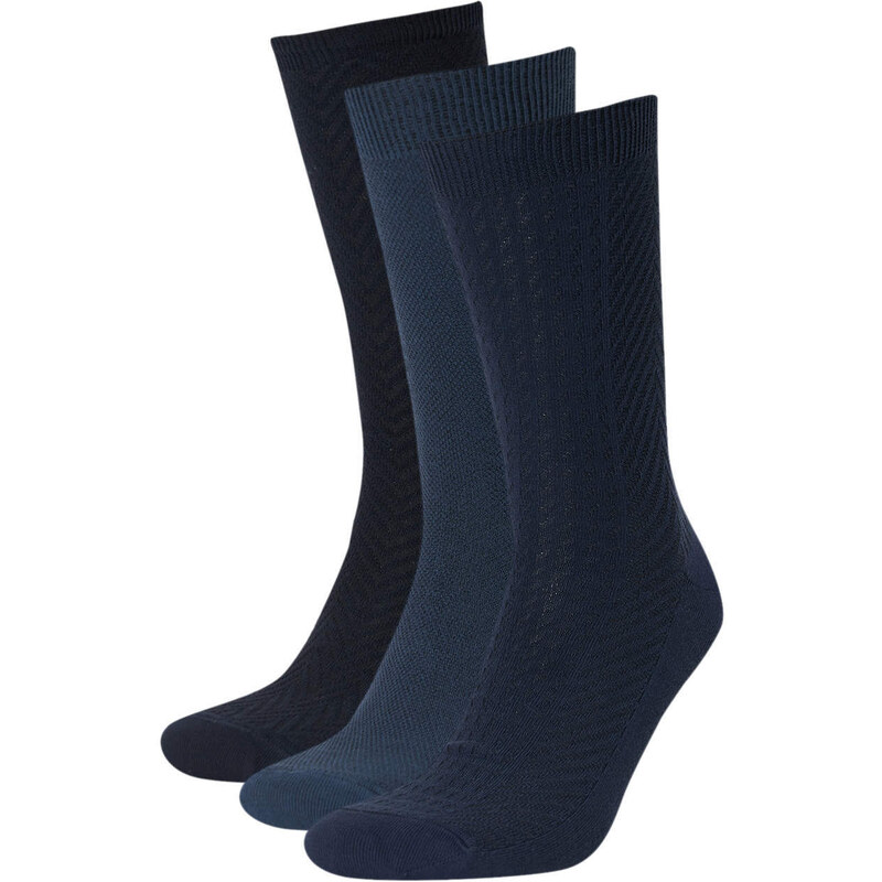 DEFACTO Men's Cotton 3-pack Socks