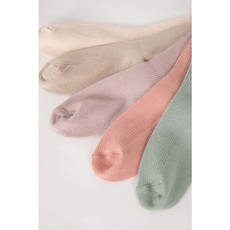 DEFACTO Woman 5 Piece Cotton Long Socks