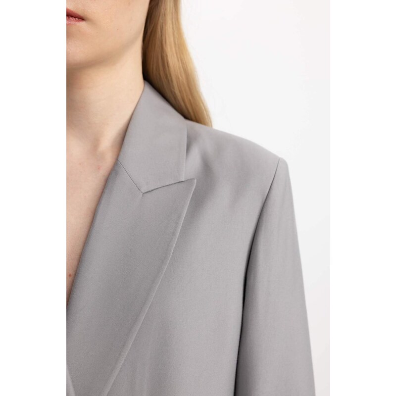 DEFACTO Oversize Fit Jacket Collar Blazer