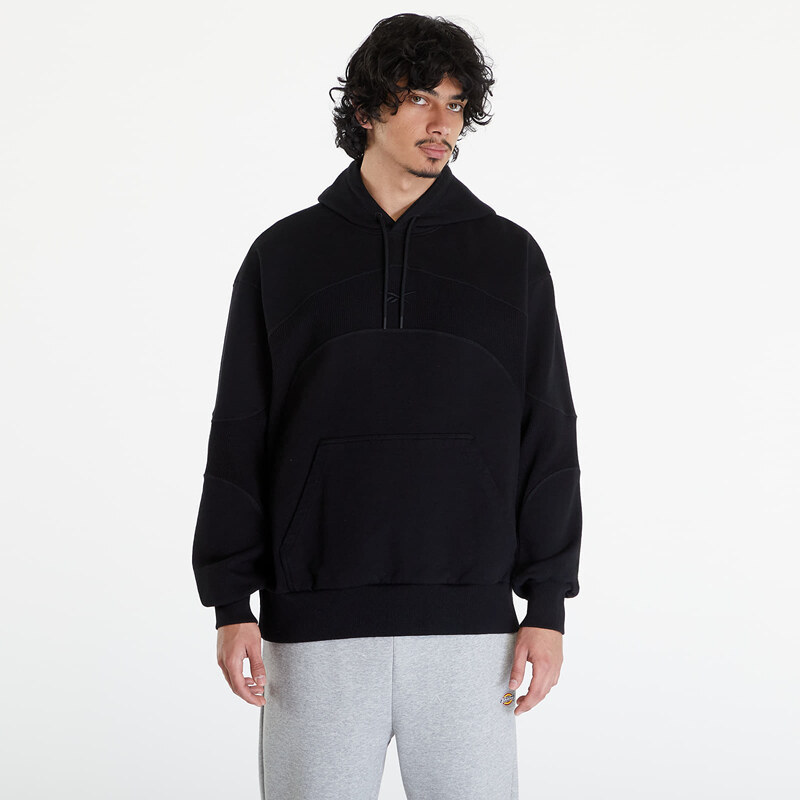 Pánská mikina Reebok LTD Waffle Pattern Hoodie Black