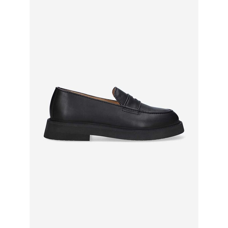 Kožené mokasíny A.P.C. Mocassins Gael pánské, černá barva, PXBAA-H53274 BLACK